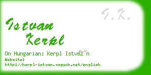 istvan kerpl business card